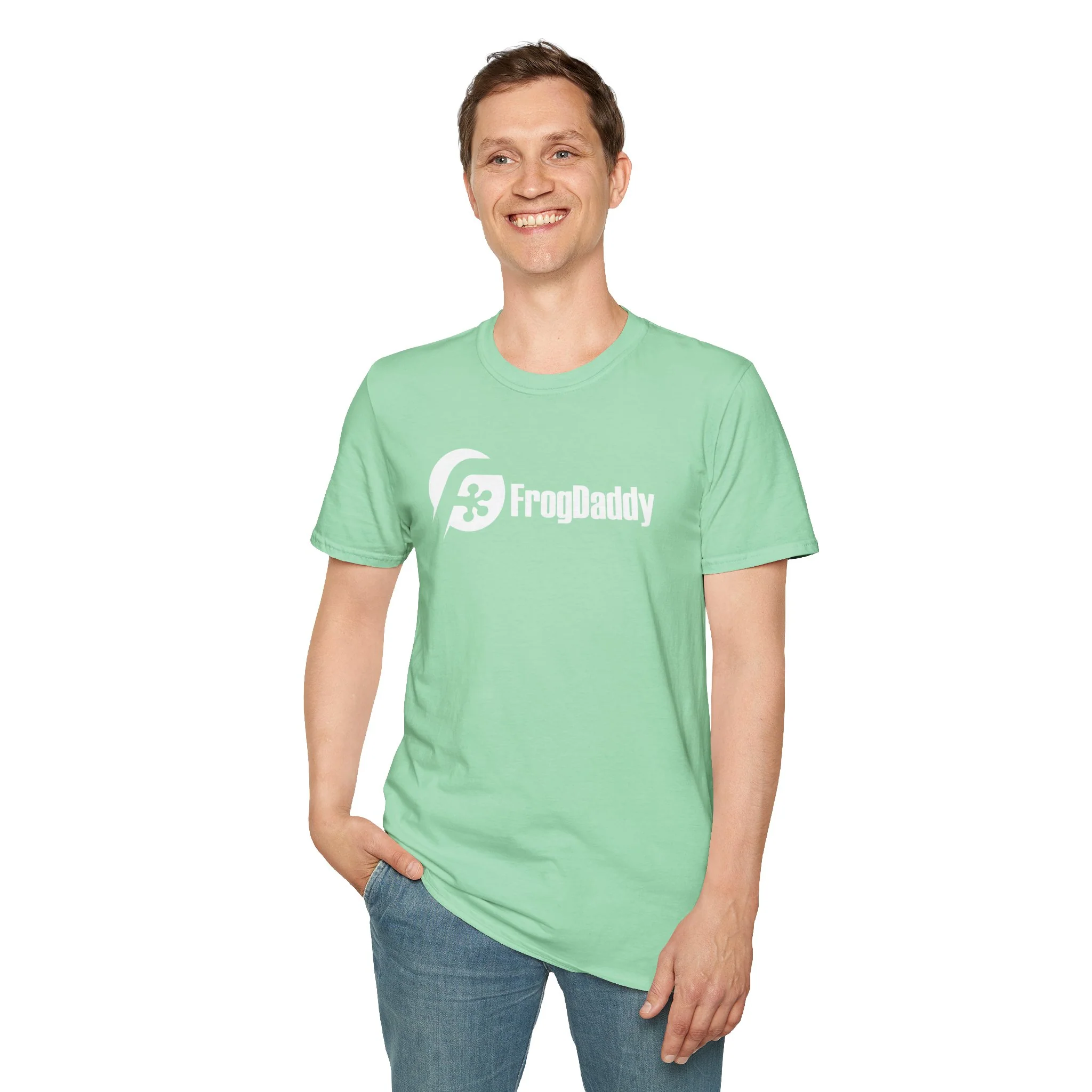 White Logo Unisex Softstyle T-Shirt - Image 23