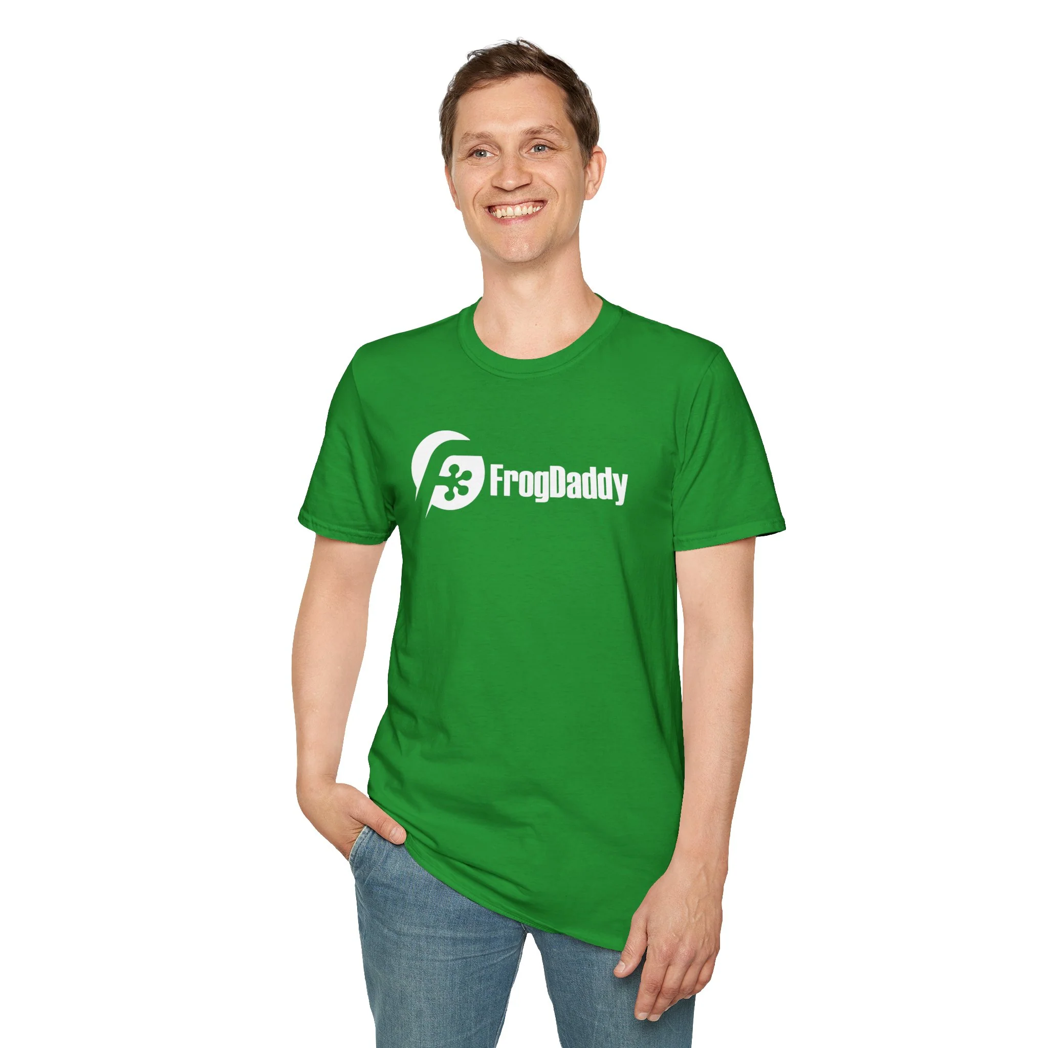 White Logo Unisex Softstyle T-Shirt - Image 33
