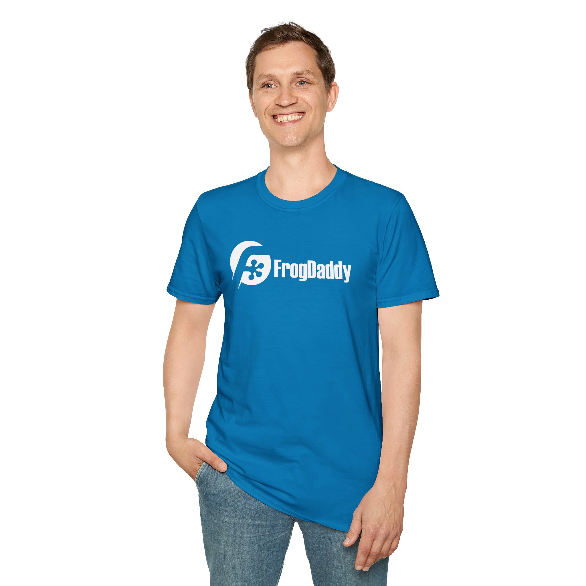 White Logo Unisex Softstyle T-Shirt - Image 38