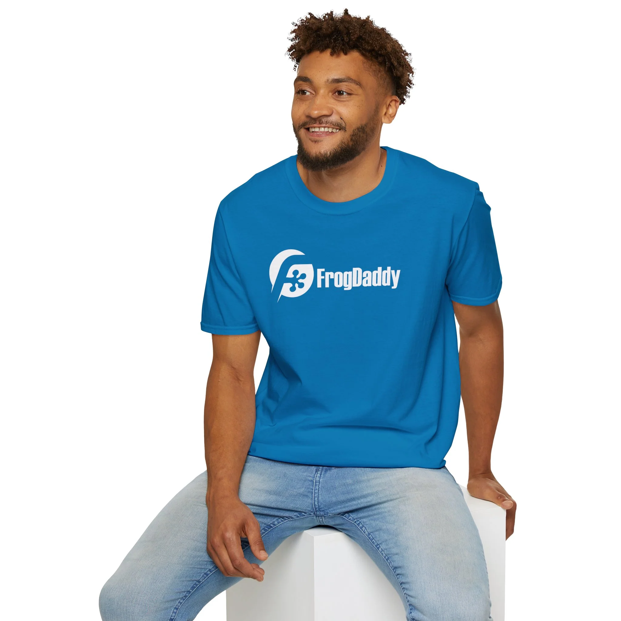 White Logo Unisex Softstyle T-Shirt - Image 39