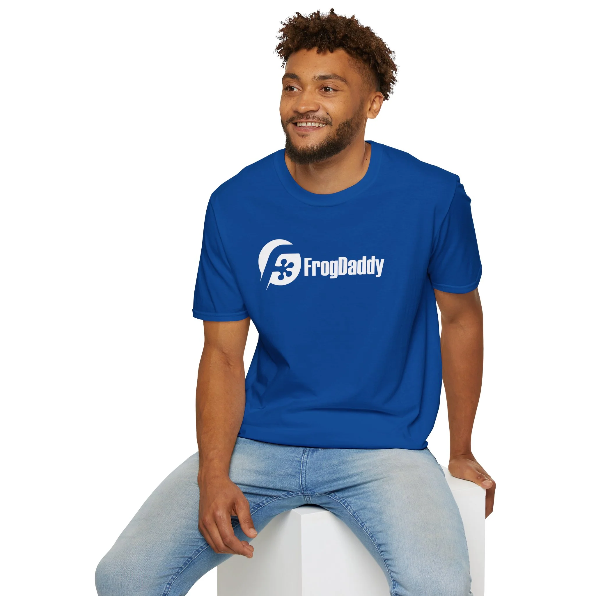 White Logo Unisex Softstyle T-Shirt - Image 44