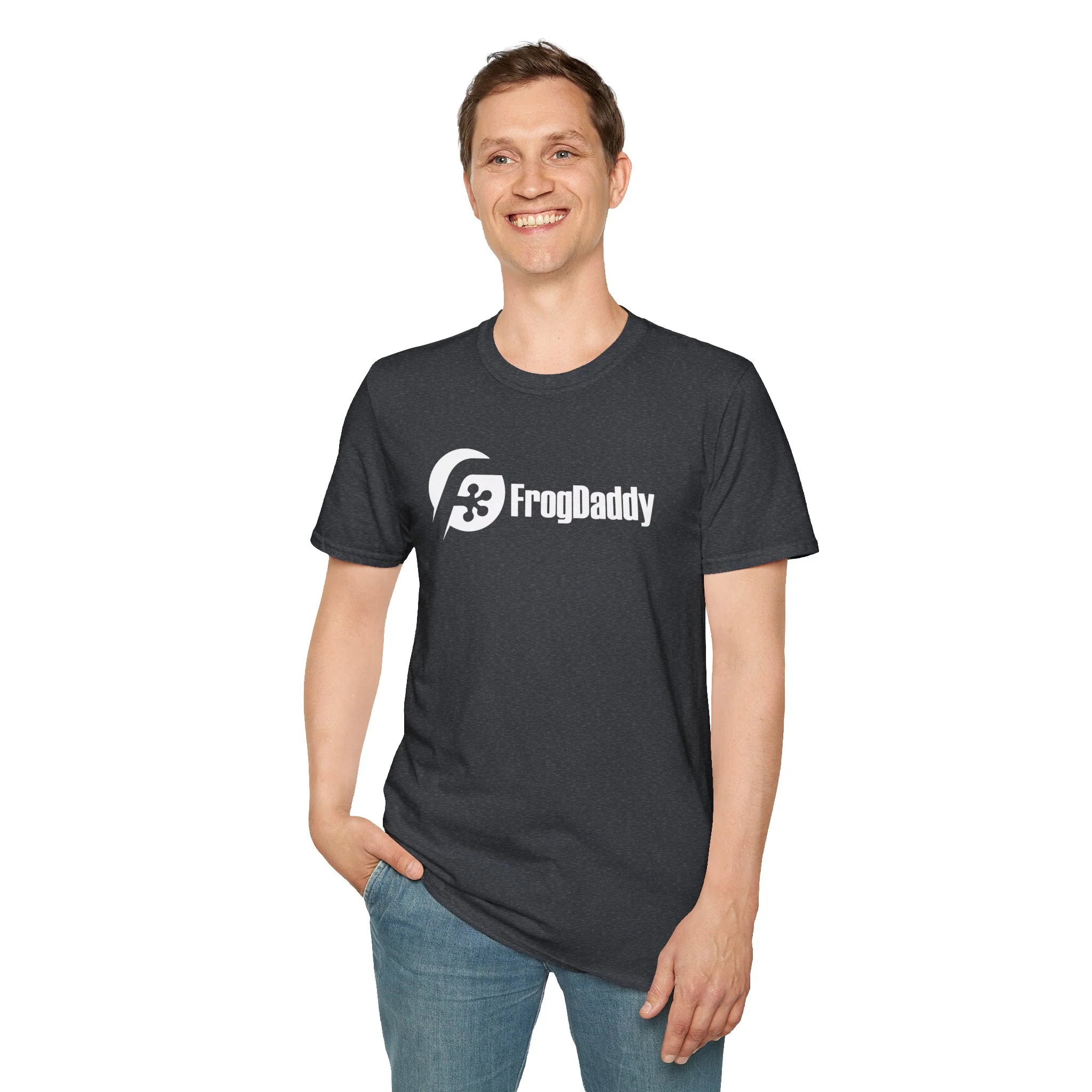 White Logo Unisex Softstyle T-Shirt - Image 48