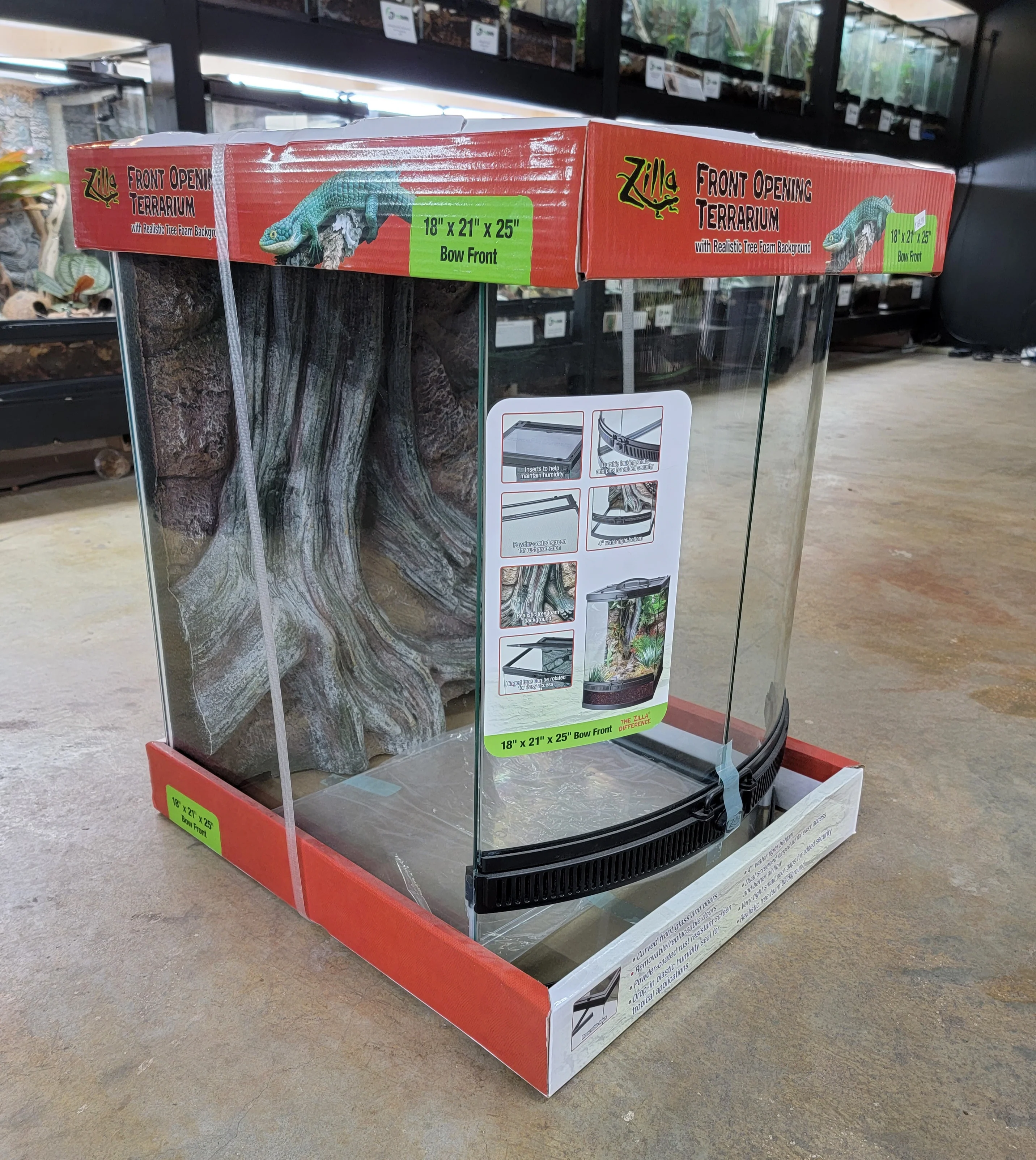 Zilla Terrarium (18x21x25 in) - Bow Front - STORE PICKUP ONLY - Image 2